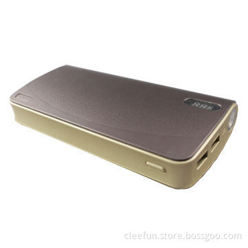 Large capacity with 1,400mAh LCD mobile phone charger